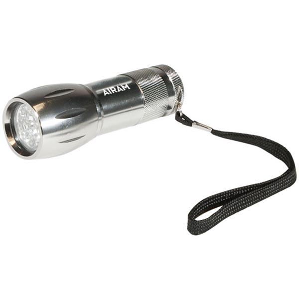 Airam LED9 Torch, 9 LED, 30x95mm, 30 Lumen, Silver